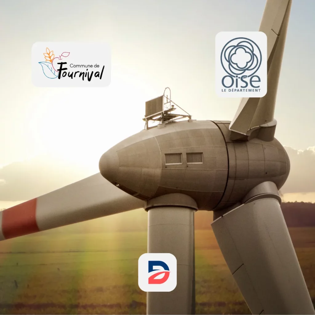 Éolienne, projets éoliens de Fournival repérés par Délib